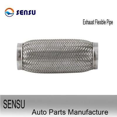 Double Braids 2 Inch Stainless Steel Flex Exhaust Pipe With Extention Tube
